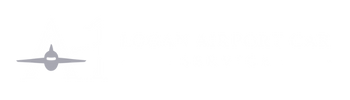 A1 Logan Airport Car Service Logo with Airplane